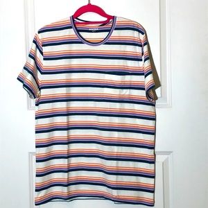 Bonobos Crew Neck Striped Tee Large